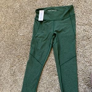 Green OV warmup leggings
